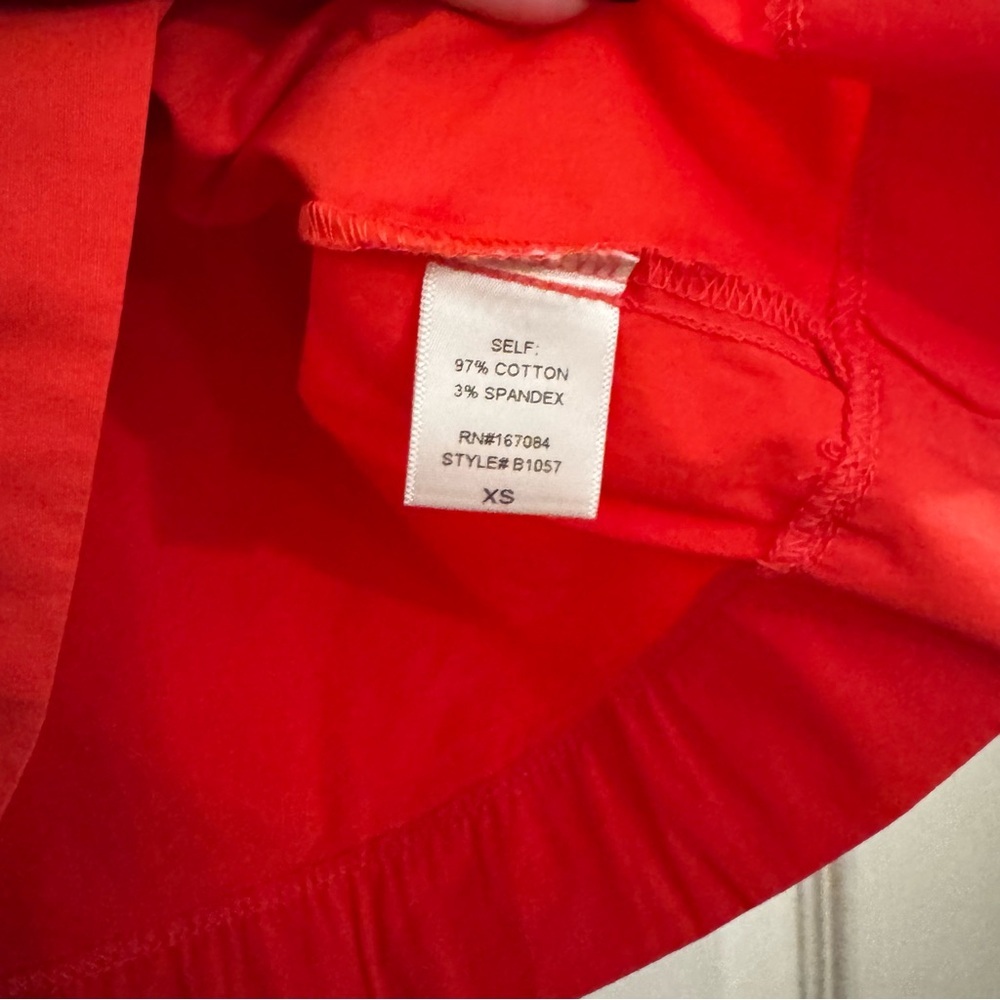 Pomander Place Red Ruffle Blouse - Picture 6 of 7